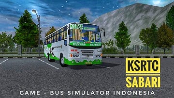 K.S.R.T.C SABARI AIR BUS MOD BY TEAM KBS | Bus Simulator Indonesia | Bussid Gameplays |
