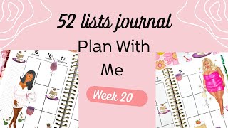 52 lists of Happiness || Plan With Me ||