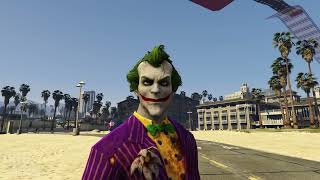 Joker &amp; Spiderman Ragdoll Stunt Course Euphoria Physics (GTA5 Mods)