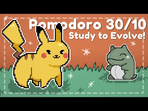 Study to Evolve Pikachu  • Pokémon Pomodoro 30/10 • Classical & Jazz Study Music 🎵