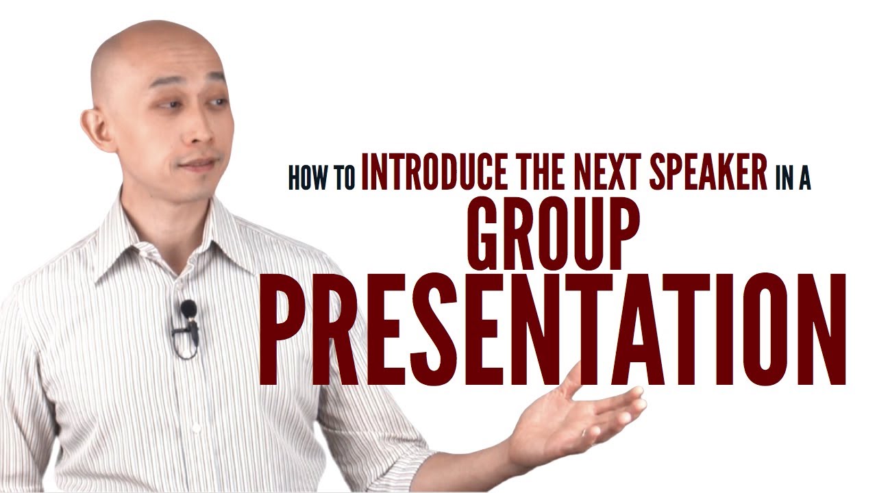 presentation how to pass to next speaker