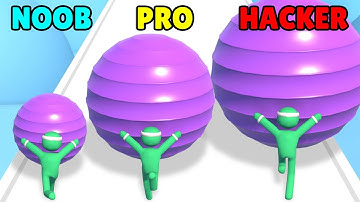 Gym Ball Run! NOOB vs PRO vs HACKER