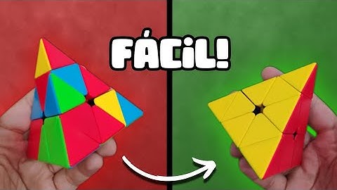 como MONTAR um PYRAMINX  (tutorial iniciante)