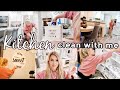 CLEAN WITH ME 2021 ✨ | RELAXING KITCHEN REAL LIFE CLEANING MOTIVATION | MOM OF 5