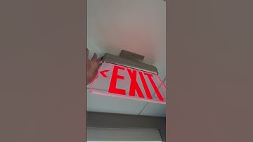 Testing a generic edge-lit exit sign
