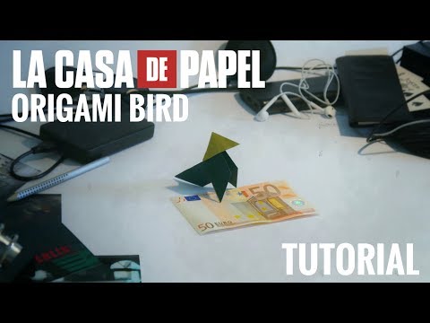 Einfacher Origami Vogel Aus Haus Des Geldes Tutorial