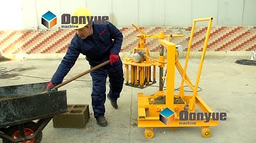 QT40 3C egg layer mobile brick block making machine price for sale for small business