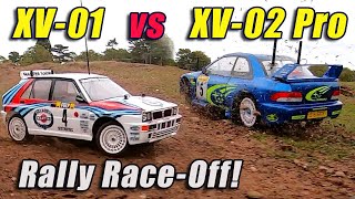 Tamiya XV01 vs XV02 Round 2: Rally Race-Off - Who Wins?