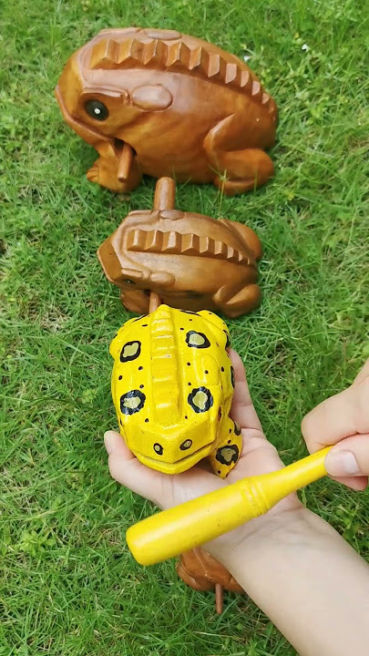 wooden frog instruments #asmr