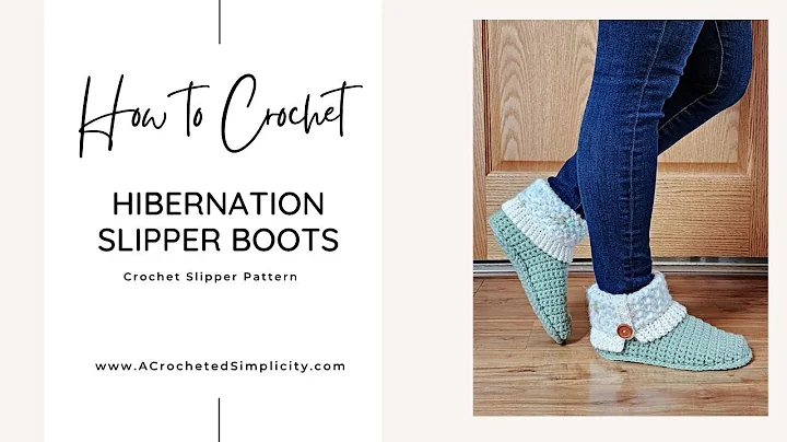 Crochet Slippers | How to Crochet the Hibernation Crochet Slipper Boots