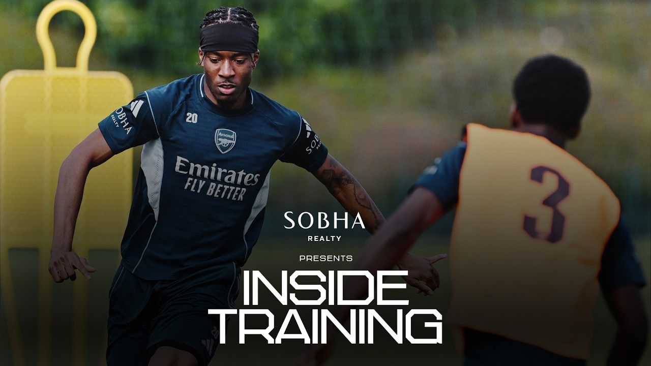 GUNNERS PREPARE FOR CARABAO CUP FINAL 💪 l Gym work and rondos ahead of Man City | INSIDE TRAINING