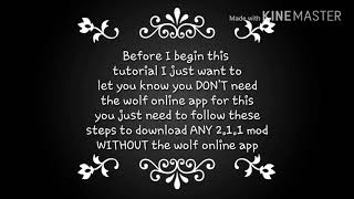 Wolf Online - How to install ANY 2.1.1 without wolf online