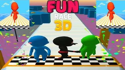 FUN RACE 3D - GAMEPLAY - FIRST LEVELS 1 - 10 + BONUS LEVEL (ANDROID & IOS)