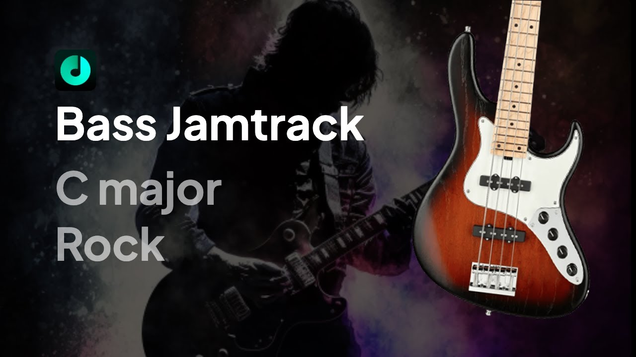 Sound of Freedom - Rock Bass Backing Track | C major | 78 BPM Jamtrack
