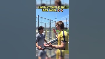 Ronaldo Attempts to PRESS Vinnie Hacker 😭😭 #shorts
