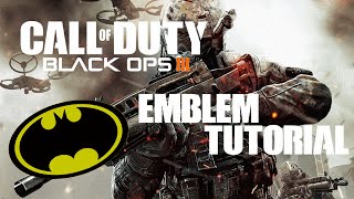 Call Of Duty BO3 | Emblem Tutorial #1 - Retro Batman (Really Easy)