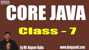 Learn Core Java Programming Tutorial Online Training by Nagoor Babu Sir On 09-06-2018