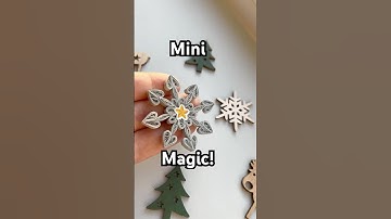 How to make a Mini Quilled Snowflake | Quick tutorial | Paper quilling snowflake