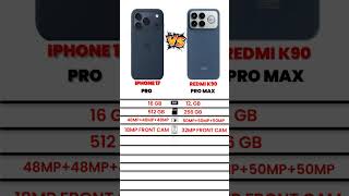 iPhone 17 Pro vs Redmi K90 Pro Max 🔥 Don’t Buy Before Watching!