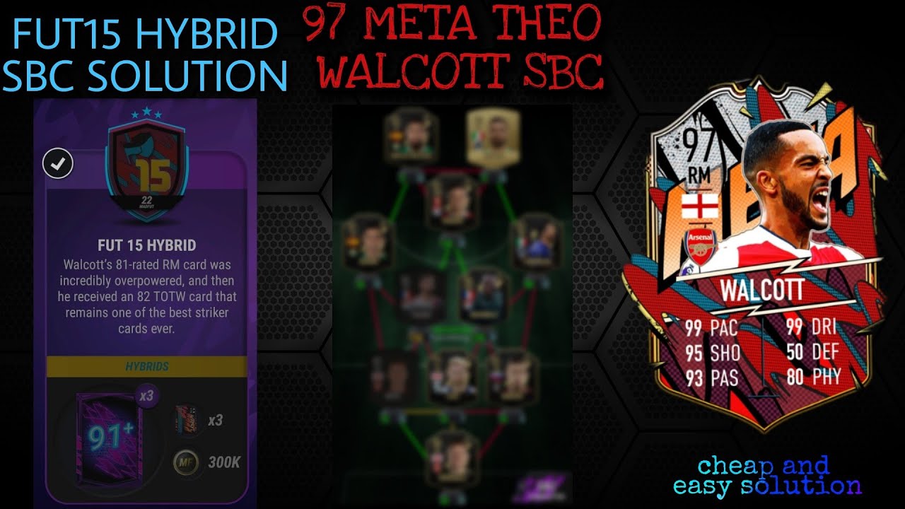 FUT 15 HYBRID SBC SOLUTION (Easiest Way Possible) || Theo Walcott Sbc || Madfut 22
