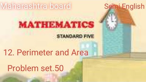 5th standard Chapter no.12 Perimeter and Area problem set.50