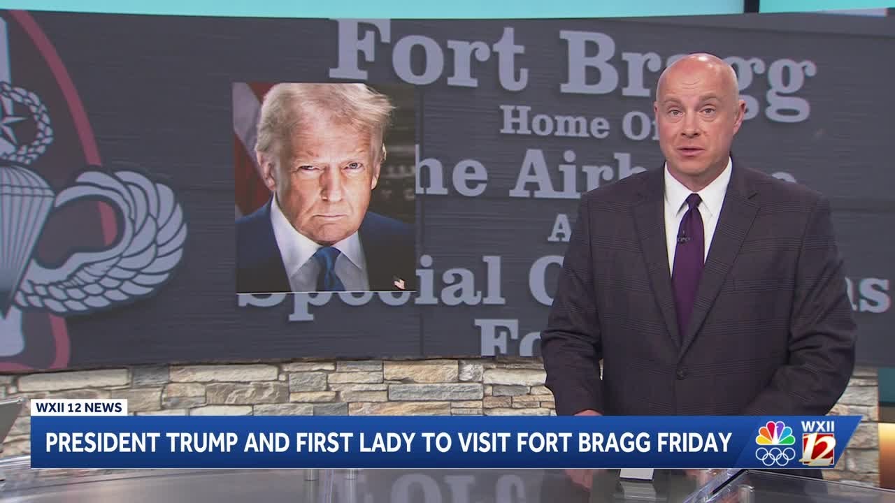President Donald Trump, First Lady Melania Trump to stop in Fort Bragg Friday
