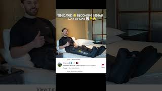 TIM DAVID FUNNY MOMENT😂😅#cricket #timdavid #shorts