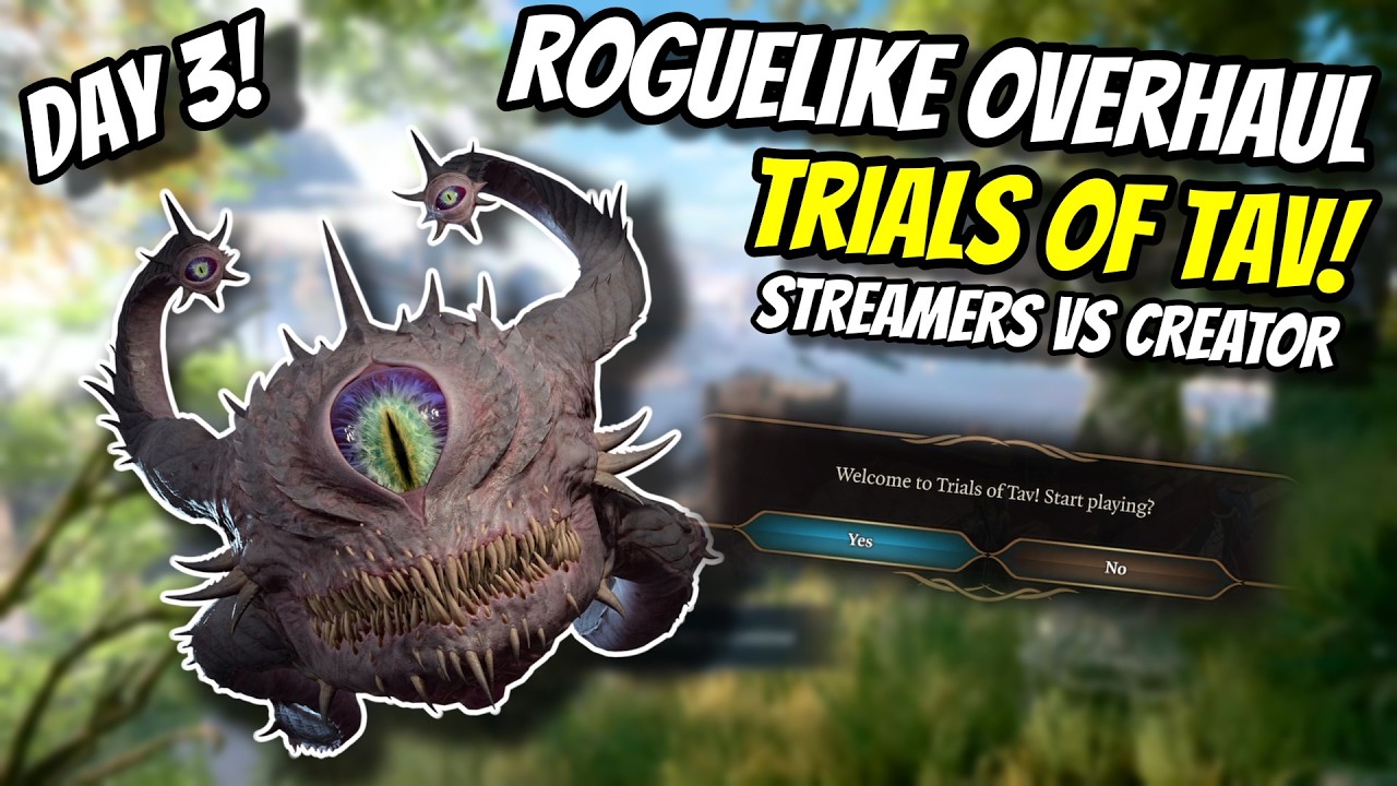 Can Four Streamers Beat the Developer of This Mod At His Own Game? - Day 3 Trials of Tav Reloaded