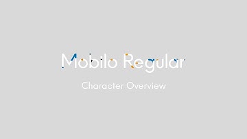Mobilo Regular - Animated typeface