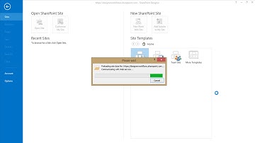 SharePoint Designer 2013 Workflows Mini Course - Part 4 Open site using SharePoint Designer 2013