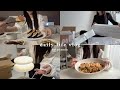 vlog | お家大好きな一人暮らしの日常🌱shein購入品紹介🛒インテリアを少しずつアップデート⤴️ワゴン収納/エビパスタ/サーモン海苔巻き/韓国語教室(?)...