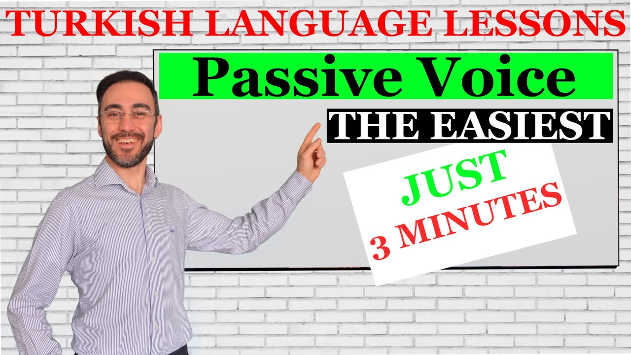 3 Min Turkish Language Lessons For Beginners Passive Voice YouTube