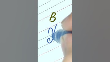 How to write Capital letter B | Cursive writing A to Z #cursivewriting #handwriting  #shorts