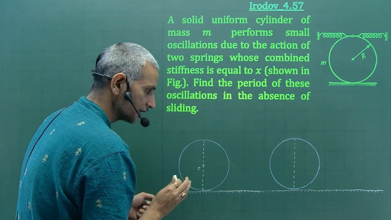 Irodov Solution 4.57 || SHM || IIT JEE || Olympiad Training ||