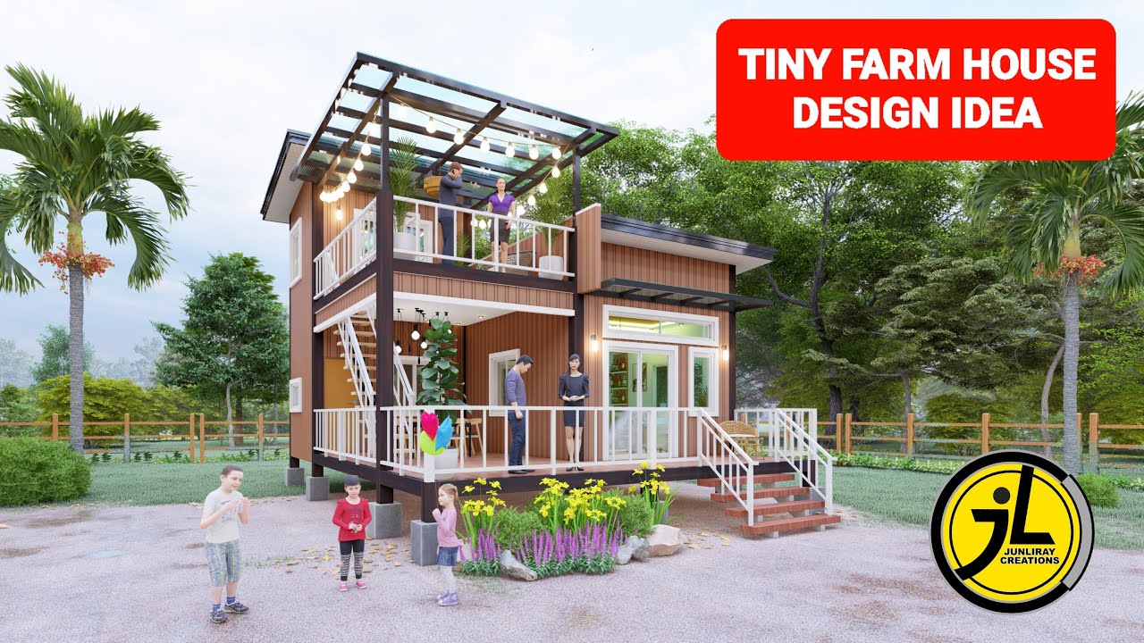 TINY FARM HOUSE DESIGN IDEA | BY : junliray creations - YouTube