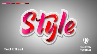 Ribbon Text Effect | Made with Corel Draw