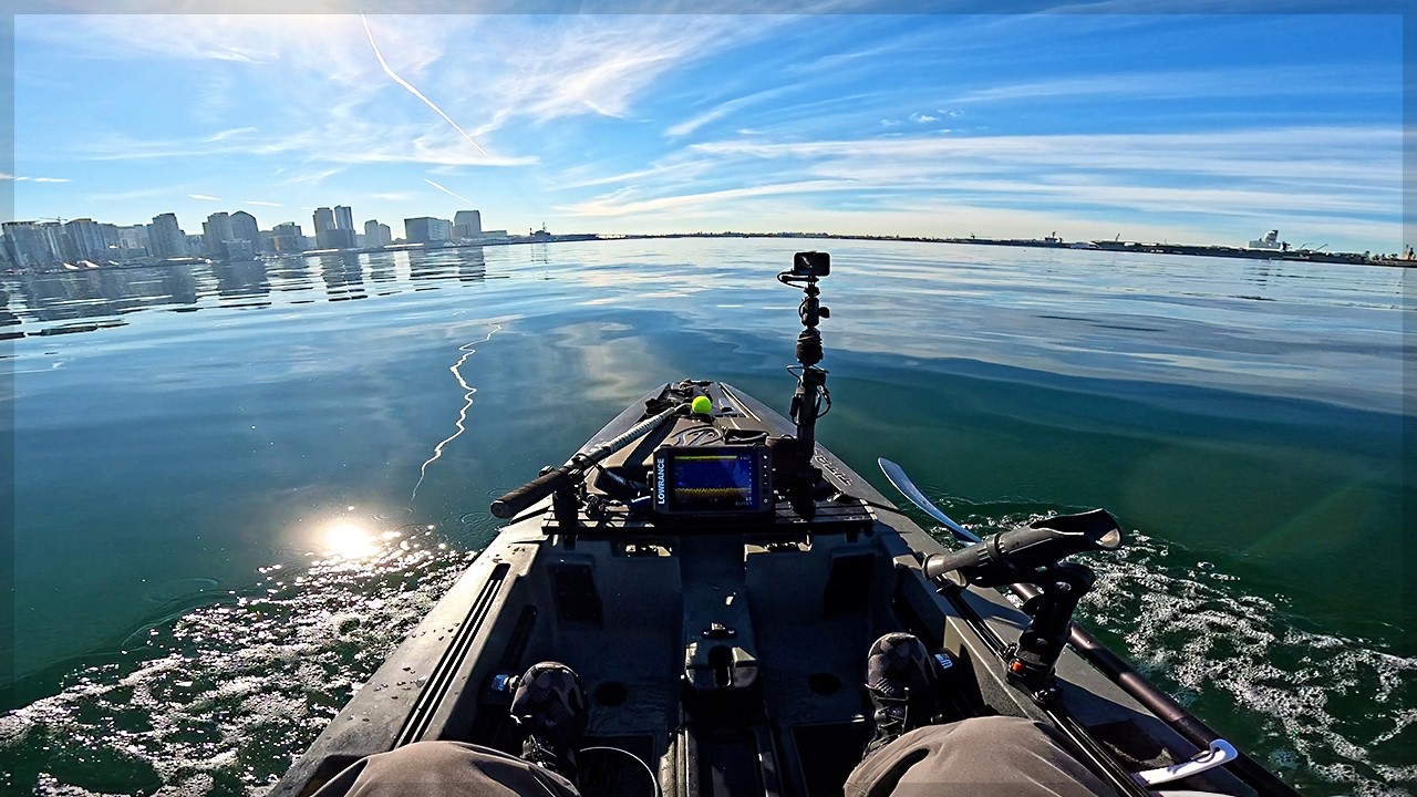 Biggest one in over a decade! – Kayak Fishing San Diego Bay – Bay Bass, Halibut, Mackerel & MORE!