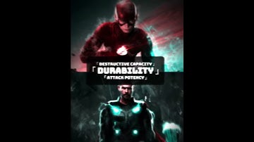 CW Flash vs MCU Thor #shorts #dc #marvel #1v1 #comparison