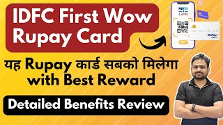 IDFC First Wow Credit Card Benefits | FD Rupay Credit Card | IDFC First Wow Credit Card Apply