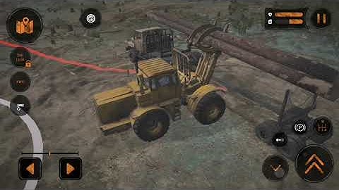 Loading 6 Points Logs On C-260 and C255 With K700 Loader,Mudrunner Mobile Android Gameplay.