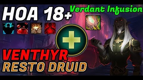 Venthyr Resto DRUID  Mythic +18 Halls of Atonement |NEW Leggo/ 7.5k DPS!!!