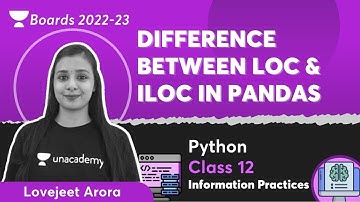 Difference Between LOC and ILOC in Pandas | Most Important Topic | Class 12 - IP | Lovejeet Arora