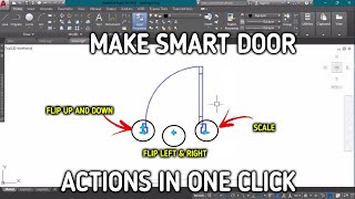 How to Create Door Dynamic Block ( Autocad tips )