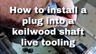 How to install a plug into a keilwood pool cue shaft using live tooling