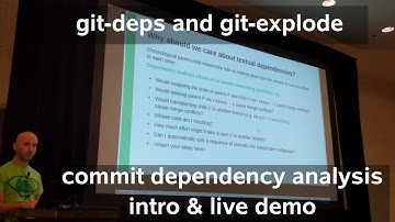git-deps and git-explode: analysis of git commit dependencies