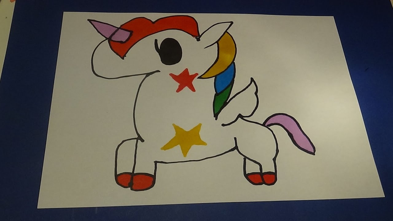 Ein Niedliches Einhorn Zeichnen