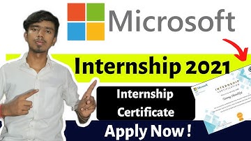 Microsoft Internship 2021 | Microsoft Free Internship | Microsoft Free Internship Certificate