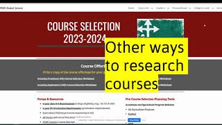 Course Selection 2023