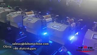 DABA Horizontal Servo Motor Driven Label Roll 8 Colors Flexo Printing Machine With Rotary Die Cut