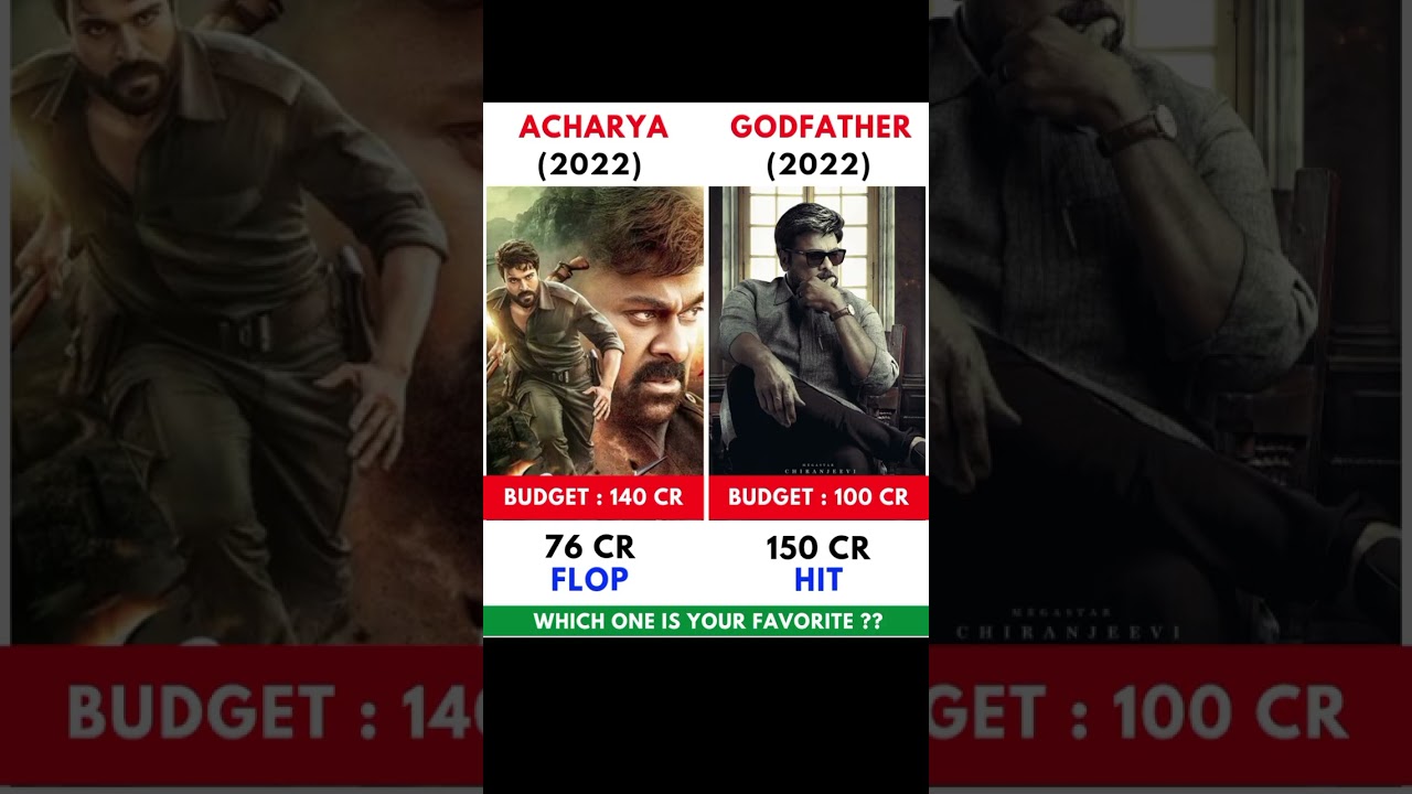 Acharya Vs Godfather Movie Comparision || Box Office Collection 
